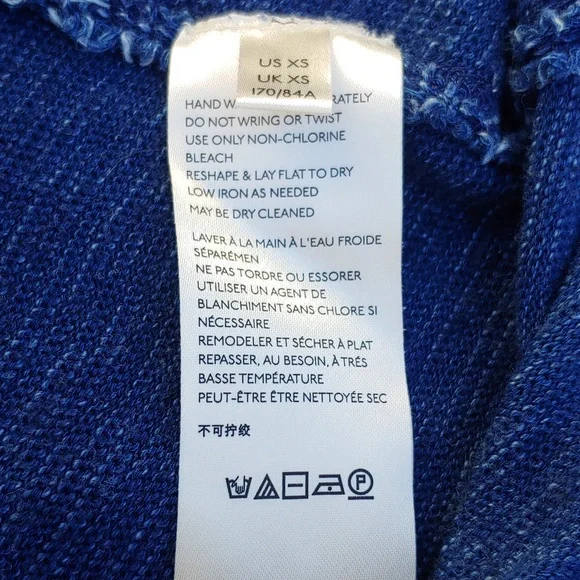 Free People Oversize Sleeveless Denim Color Knit Top by We The Free line XS - Picture 13 of 13